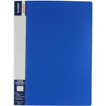 Album ofertowy na dokumenty 40 kieszeni CLASSIC niebieski AOF-04-03 BIURFOL