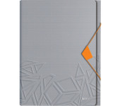 Teczka z przegródkami Leitz Urban Chic, PP, A4, mieści 250 kartek, szara 39970088