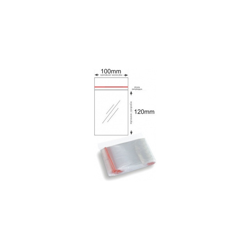 Torebki strunowe 100x120mm (100szt) (B3-SW-0065)