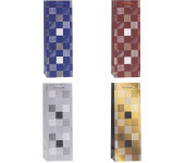 Torebka prezentowa 12x35x9cm na butelkę TBG-23162-HS-BB ROZETTE