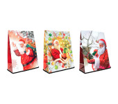 Torebka lakierowana świąteczna Mikołaj Jumbo 560x400x200mm MP-11 ALIGA