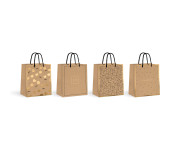 Torebka prezentowa KRAFT (12szt.) 18x23x10cm INTERDRUK