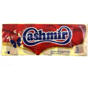 Chusteczki higieniczne 3 warstwy 10x10 234384 CASHMIR Chusteczki higieniczne 3 warstwy 10x10 234384 CASHMIR
