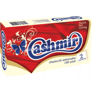 Chusteczki higieniczne 100 box 217737 CASHMIR Chusteczki higieniczne 100 box 217737 CASHMIR