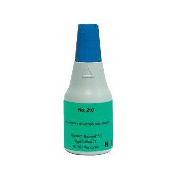 Tusz NORIS 210 metal niebieski 25ml do stempli metalowych NO210NI Tusz NORIS 210 metal niebieski 25ml do stempli metalowych NO210NI