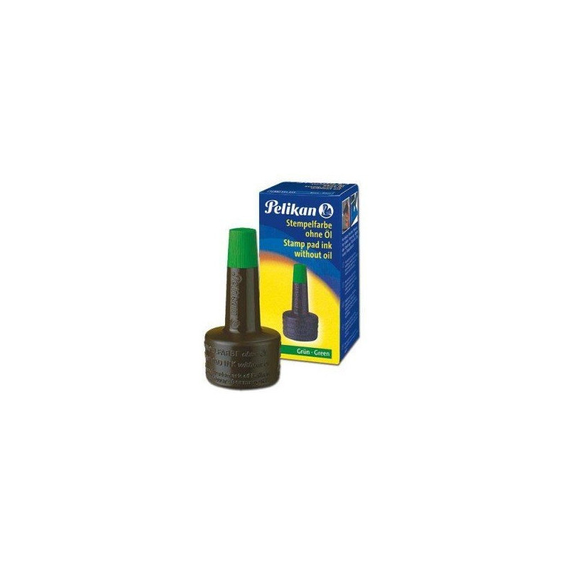 Tusz do stempli 28ml zielony PELIKAN 351239