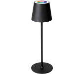 Lampka restauracyjno-barowa led PLATINET czarna RGB 4W 400lm wodoodporna z akumulatorem 4000mAh (PTL44RGB)