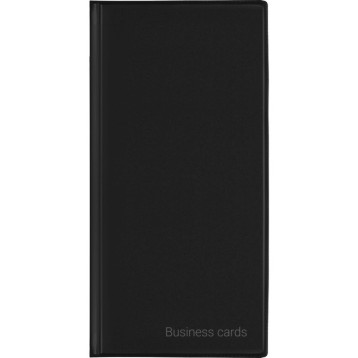Wizytownik Etui na 96 wizytówek Premium czarny WI-24-01 BIURFOL