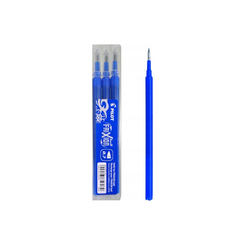 Wkład FRIXION 0,7mm niebieski (3szt) BLS-FR7-L-S3 PILOT