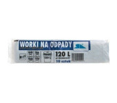 Worki na śmieci 120L LDPE czarne (10szt) 70cm/110cm