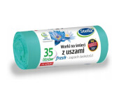 Worki na śmieci 35L z uszami wytrzymałe (24szt) zielone (LDPE) świeży zapach WNS-3881V1 STELLA
