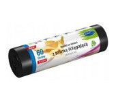 Worki na śmieci 60L LDPE ekologiczne z taśmą (10szt) STELLA WNS-4256