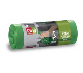 Worki do segregacji odpadów SZKŁO 120L 10szt zielone WNS-7072V1