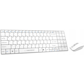 Klawiatura + mysz bezprzewodowa ESPERANZA LIBERTY biała EK122W 2.4GHz