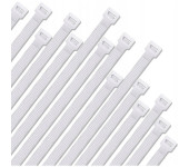 Opaska zaciskowa/opaska kablowa/zip/raps/trytytka 300x4,8mm (100szt) biała LEXTOOL (LXOP27)