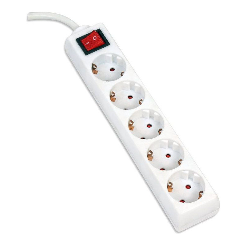 Listwa zasilająca 5g/3m biała OMEGA 16A/3500W (43703)