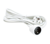 Kabel przedłużacz 230V 3m biały PLATINET (44780)