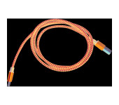 Kabel USB-A - microUSB 1m 2A pleciony niebieski OMEGA VARAN (44190)