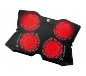 Podstawka chłodząca pod laptopa GAMEPRO TORNADO podświetlenie 4xwentylator czarna (CP575)