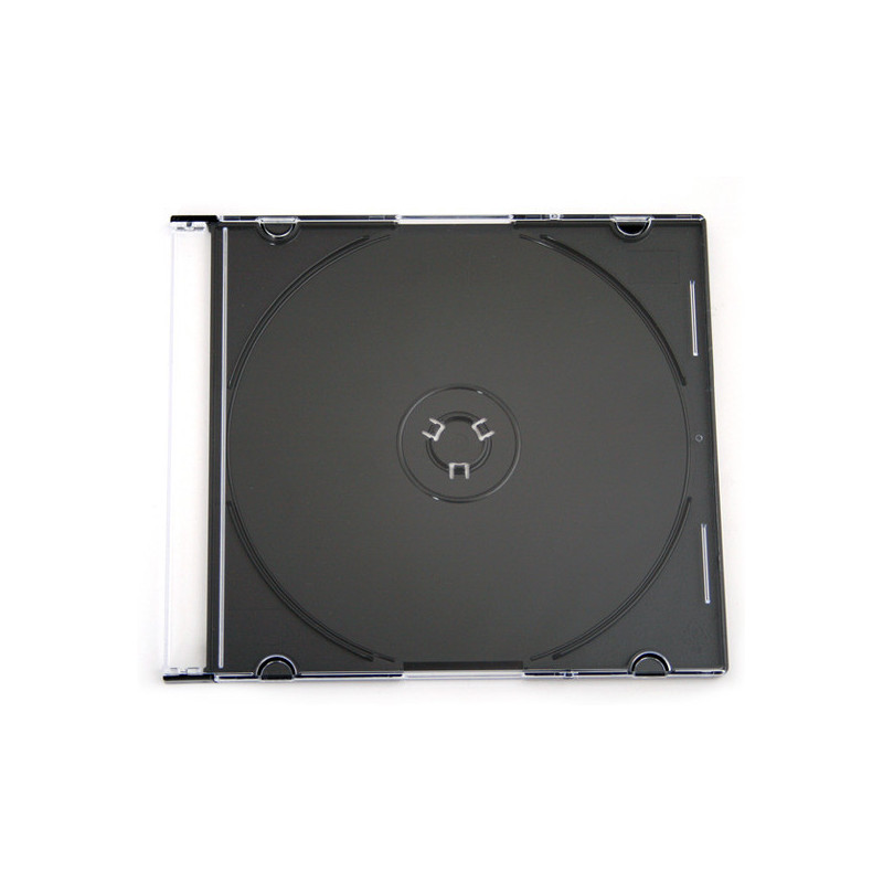 Pudełko na płytę CD slim 5,2mm czarna taca NATUNA (56622)