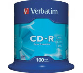 Płyta CD-R 700MB VERBATIM 52x cake (100) Extra Protection 43411