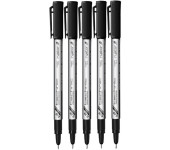 Komplet cienkopisów kreślarskich 0.1-0.8mm. 5szt. 403-527 RYSTOR