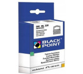 Taśma BLACK POINT (KBPO320) czarna nylon 8mm/1,8m zamiennik OKI (09002303) ML320/182/391