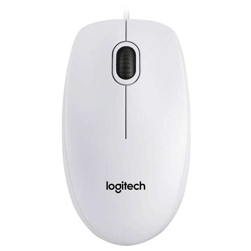 Mysz przewodowa LOGITECH B100 USB biała 910-003360
