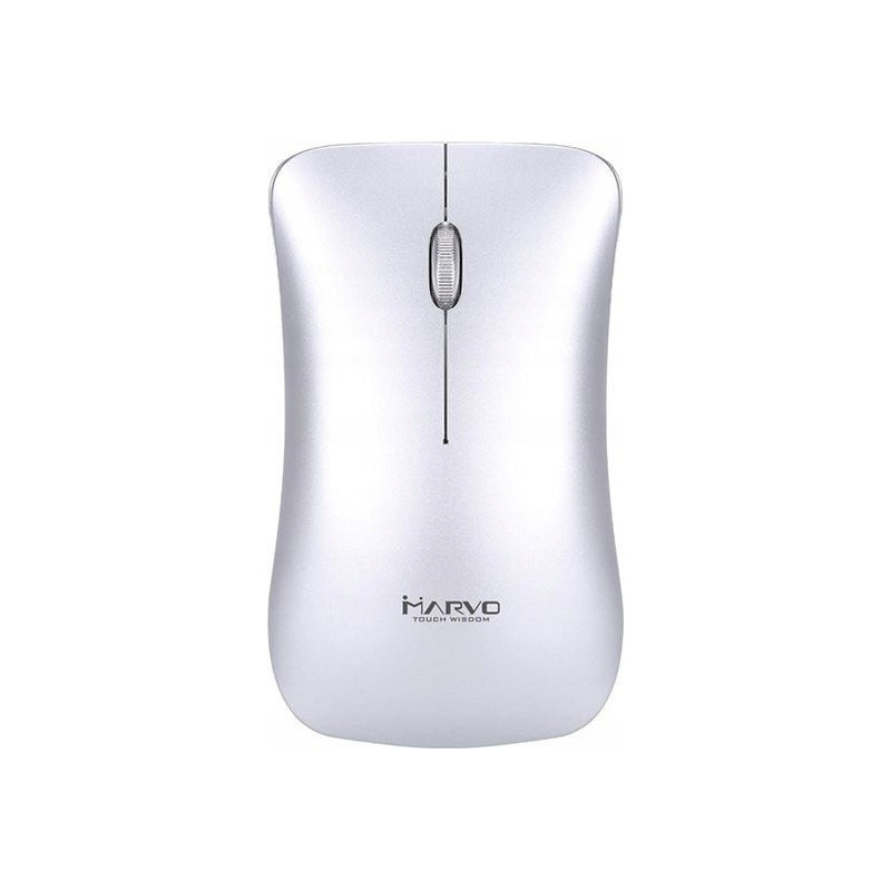 Mysz MARVO DWM102SL optyczna 1200dpi 2,4GHz bezprzewodowa srebrna cicha