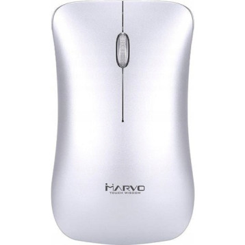 Mysz MARVO DWM102SL optyczna 1200dpi 2,4GHz bezprzewodowa srebrna cicha