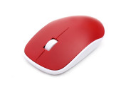 Mysz OMEGA bezprzewodowa optyczna 1200dpi USB czerwona (42863)