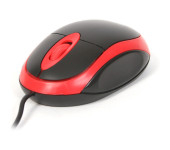 Mysz OMEGA optyczna 1200dpi USB Value Line czarno-czerwona (41646)