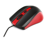 Mysz OMEGA optyczna 1600dpi USB czarno-czerwona (41790)