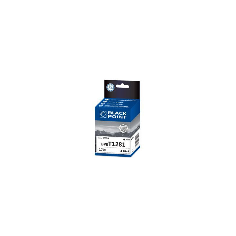 Tusz BLACK POINT (BPET1281) czarny 10ml zamiennik EPSON (T1281/C13T12814012)