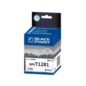 Tusz BLACK POINT (BPET1281) czarny 10ml zamiennik EPSON (T1281/C13T12814012)