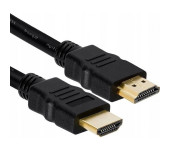Kabel HDMI - HDMI 1,5m czarny BULK