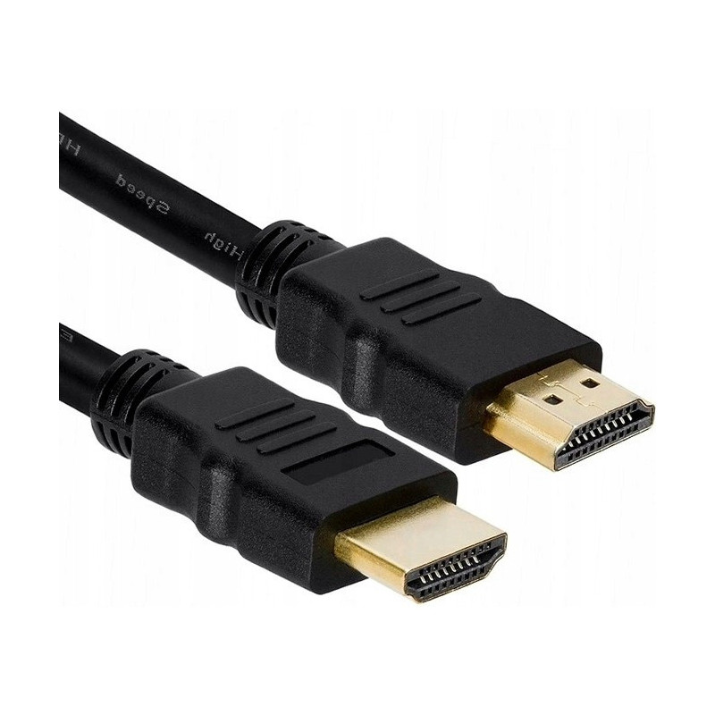 Kabel HDMI - HDMI 1,5m czarny BULK