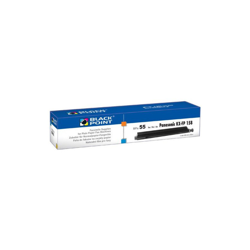 Folia do faksu BLACK POINT (BPPA55) zamiennik PANASONIC (KX-FA55) KX-FP80/81/85/153/158