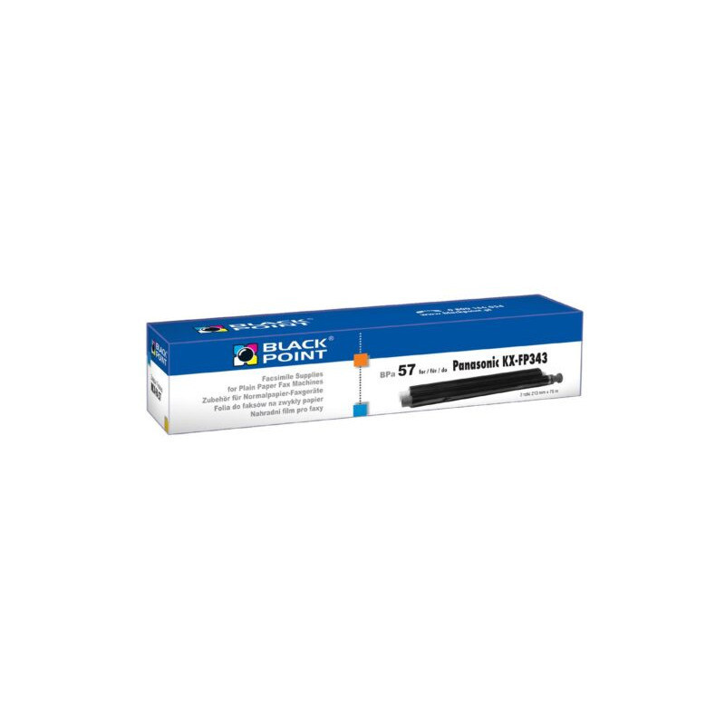 Folia do faksu BLACK POINT (BPPA57) zamiennik PANASONIC (KX-FA57A/KX-FA57X) KX-FP 343/363