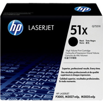 Toner HP 51X (Q7551X) czarny 13000str Toner HP 51X (Q7551X) czarny 13000str