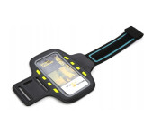 Etui/opaska na ramię do telefonu PLATINET z diodami led czarne (43705)