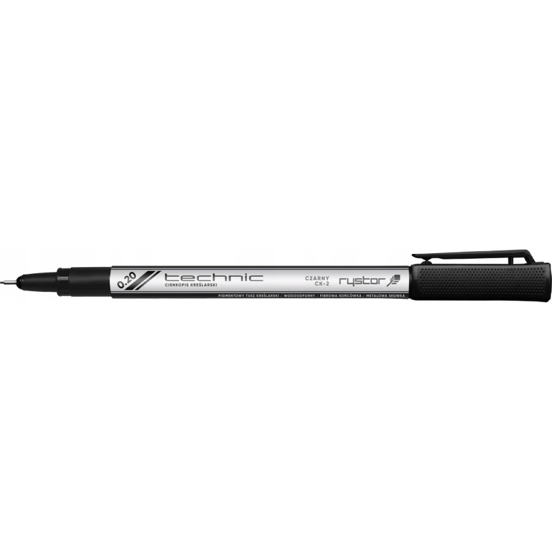Cienkopis kreślarski TECHNIC 0,2mm czarny 405-020 RYSTOR