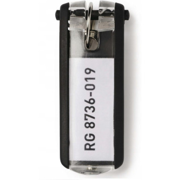 Zawieszki do kluczy (6szt.) czarne 195701 DURABLE KEY CLIP Zawieszki do kluczy (6szt.) czarne 195701 DURABLE KEY CLIP