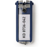 Zawieszki do kluczy (6szt.) granatowe 195707 DURABLE KEY CLIP
