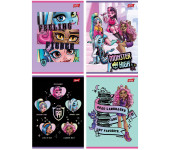 Zeszyt A5 32k 3linia kolorowa 70g MONSTER HIGH UNIPAP