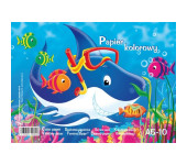 Zeszyt papierów kolorowych A5 10k z połyskiem KRESKA