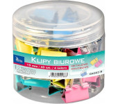 Klipy kolorowe 19mm 40szt. GK002-B TETIS