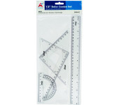 Zestaw kreślarki szkolny z linijka 30cm ARS010