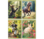 Zeszyt szkolny A4 32 kartki w kratkę 70g ANIMALS 95830089 HERLITZ