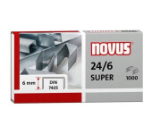 Zszywki 24/6 DIN SUPER 1000sztuk NOVUS 040-0026